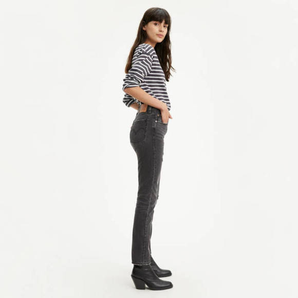 Levi's 501 Skinny Women's Jeans - Black Stick - Picture 3 of 4